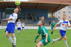 2017-09-15 
Kreisliga 
Hoyerswedaer FC II in grün 
- 
SG Crostwitz II in blau weiß 
5:2
Foto: Werner Müller
