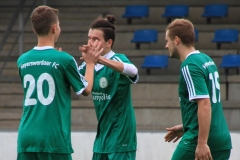 2017-09-15 
Kreisliga 
Hoyerswedaer FC II in grün 
- 
SG Crostwitz II in blau weiß 
5:2
Foto: Werner Müller