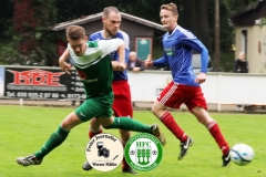 2017-09-24 Kreisoberliga SV 1922 Radibor in blau - Hoyerswerdaer FC in grün 0:0 Foto: Werner Müller