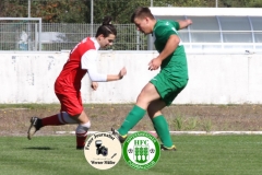 2017-09-30 Hoyerswerdaer FC II in rot - Königswarthaer SV in grün 2:1 (0:1) Foto: Werner Müller