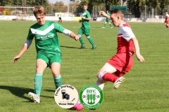 2017-09-30 Hoyerswerdaer FC II in rot - Königswarthaer SV in grün 2:1 (0:1) Foto: Werner Müller