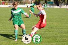 2017-09-30 Hoyerswerdaer FC II in rot - Königswarthaer SV in grün 2:1 (0:1) Foto: Werner Müller