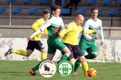 2017-10-21 Hoyerswerdaer FC I in grün - SC 1911 Großröhrsdorf in gelb 0:1 Foto: Werner Müller