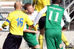 2017-10-21 Hoyerswerdaer FC I in grün - SC 1911 Großröhrsdorf in gelb 0:1 Foto: Werner Müller