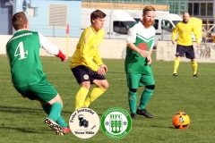 2017-10-21 Hoyerswerdaer FC I in grün - SC 1911 Großröhrsdorf in gelb 0:1 Foto: Werner Müller
