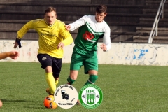 2017-10-21 Hoyerswerdaer FC I in grün - SC 1911 Großröhrsdorf in gelb 0:1 Foto: Werner Müller
