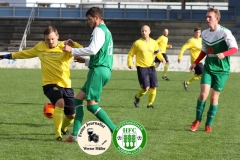 2017-10-21 Hoyerswerdaer FC I in grün - SC 1911 Großröhrsdorf in gelb 0:1 Foto: Werner Müller