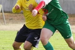 2017-10-21 Hoyerswerdaer FC I in grün - SC 1911 Großröhrsdorf in gelb 0:1 Foto: Werner Müller