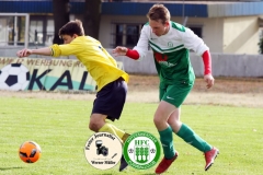 2017-10-21 Hoyerswerdaer FC I in grün - SC 1911 Großröhrsdorf in gelb 0:1 Foto: Werner Müller