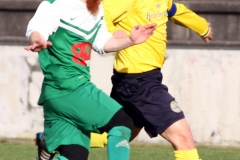2017-10-21 Hoyerswerdaer FC I in grün - SC 1911 Großröhrsdorf in gelb 0:1 Foto: Werner Müller