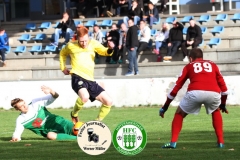 2017-10-21 Hoyerswerdaer FC I in grün - SC 1911 Großröhrsdorf in gelb 0:1 Foto: Werner Müller