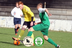 2017-10-21 Hoyerswerdaer FC I in grün - SC 1911 Großröhrsdorf in gelb 0:1 Foto: Werner Müller