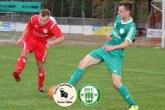 2017-10-21 Hoyerswerdaer FC II in grün - SG Nebelschütz in rot 1:1 Foto: Werner Müller