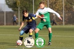 2017-11-04 Hoyerswerdaer FC I in grün - SV Bautzen in blau 4:0 Foto: Werner Müller