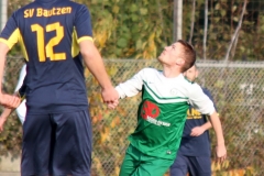 2017-11-04 Hoyerswerdaer FC I in grün - SV Bautzen in blau 4:0 Foto: Werner Müller