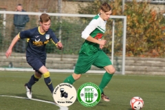 2017-11-04 Hoyerswerdaer FC I in grün - SV Bautzen in blau 4:0 Foto: Werner Müller