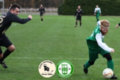 2017-11-12 Kreisoberliga DJK Sokol Ralbitz in schwarz - Hoyerswerdaer FC in grün 1:1 Foto: Werner Müller