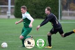 2017-11-12 Kreisoberliga DJK Sokol Ralbitz in schwarz - Hoyerswerdaer FC in grün 1:1 Foto: Werner Müller