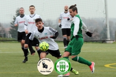2017-11-25 Achtelpokalfinale SV Bautzen II in weiß - Hoyerswerdaer FC in grün 1:9 Foto: Werner Müller