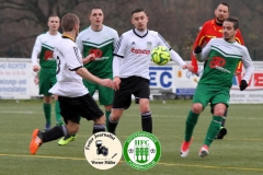 2017-11-25 Achtelpokalfinale SV Bautzen II in weiß - Hoyerswerdaer FC in grün 1:9 Foto: Werner Müller