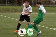 2017-11-25 Achtelpokalfinale SV Bautzen II in weiß - Hoyerswerdaer FC in grün 1:9 Foto: Werner Müller