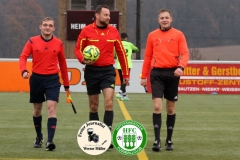 2017-11-25 Achtelpokalfinale SV Bautzen II in weiß - Hoyerswerdaer FC in grün 1:9 Foto: Werner Müller