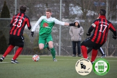 2018-02-24
Kreisoberliga 
Hoyerswerdaer FC I in grün weiß
-
LSV Bergen 1990 in rot schwarz
2:1 (2:0)
Foto: Werner Müller