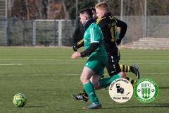 2018-02-24
Kreisoberliga 
Hoyerswerdaer FC II  in grün
-
SV Laubusch in schwarz gelb
2:2 (1:1)
Foto: Werner Müller