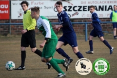 2018-03-10 
Kreisoberliga 
DJK Blau Weiß Wittichenau in blau 
-
 Hoyerswerdaer FC in grün 
0:1 (0:0)
Foto: Werner Müller