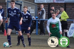 2018-03-10 
Kreisoberliga 
DJK Blau Weiß Wittichenau in blau 
-
 Hoyerswerdaer FC in grün 
0:1 (0:0)
Foto: Werner Müller