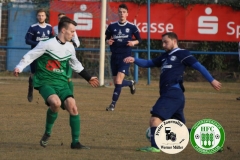 2018-03-10 
Kreisoberliga 
DJK Blau Weiß Wittichenau in blau 
-
 Hoyerswerdaer FC in grün 
0:1 (0:0)
Foto: Werner Müller