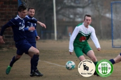 2018-03-10 
Kreisoberliga 
DJK Blau Weiß Wittichenau in blau 
-
 Hoyerswerdaer FC in grün 
0:1 (0:0)
Foto: Werner Müller
