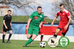 2018-04-14  
Hoyerswerdaer FC in grün
-
 SG Motor Cunewalde in rot 
2:0 (1:0)
Foto: Werner Müller