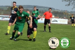 2018-04-21
SC 1911 Großröhrsdorf in schwarz
-
 Hoyerswerda FC in grün 
1:1
 Foto: Werner Müller