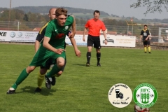 2018-04-21
SC 1911 Großröhrsdorf in schwarz
-
 Hoyerswerda FC in grün 
1:1
 Foto: Werner Müller