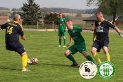 2018-04-21
SC 1911 Großröhrsdorf in schwarz
-
 Hoyerswerda FC in grün 
1:1
 Foto: Werner Müller