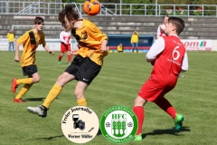 2018-04-28
 B- Junioren 
Hoyerswerdaer FC in rot 
 -
TSV  Pulsnitz 1920 in gelb
3:5 (1:4)
Foto: Werner Müller