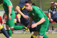 2018-05-12 
Fußball Kreisoberliga 
SV Bautzen in dunkelblau 
-
Hoyerswedawer FC in grün 

Foto: Werner Müller