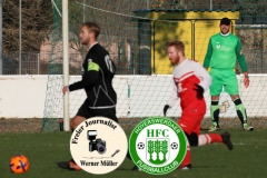 2018-11-17 
Kreisoberliga 
Hoyerserdaer FC I in rot 
 -
SG Großnaundorf in schwarz
3:1 
Foto: Werner Müller