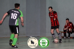 2019-01-19 
Altliga Turnier HFC
HFC Einheit in graiu-  grün 
-
SV Zeißig/Knappensee in rot schwraz 
2:0 
Foto: Werner Müller