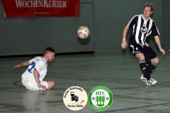 2019-01-19 
Altliga Turnier HFC
HFC Aufbau in schwarz weiß 
 - 
SG Kausche in weiß
Foto: Werner Müller