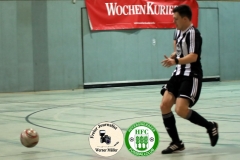 2019-01-19 
Altliga Turnier HFC
HFC Aufbau in schwarz weiß 
 - 
SG Kausche in weiß
Foto: Werner Müller