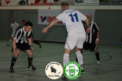 2019-01-19 
Altliga Turnier HFC
HFC Aufbau in schwarz weiß 
 - 
SG Kausche in weiß
Foto: Werner Müller