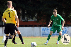 2023-06-03 
Hoyerswerdaer FC in grün 
- 
SV 1910 Edelweiss Rammenau in gelb 
2:0
Foto Werner Müller