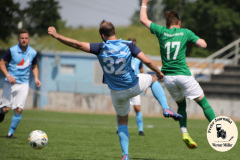 2023-06-10 
Hoyerswerdaer FC 2 in gr+n 
-
 FSV Blau-Weiß Milkel in hellblau 
 3:3 (1:2) 
Foto: Werner Müller