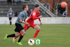 2022-03-26 
Pokalspiel B- Jun 
Hoyerswerdaer FC in rot
- 
RB Leipzig in grau 
0:11 (0:5) 
Foto: Werner Müller