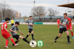 2022-03-26 
Pokalspiel B- Jun 
Hoyerswerdaer FC ingrau
- 
RB Leipzig in rot 
0:11 (0:5) 
Foto: Werner Müller