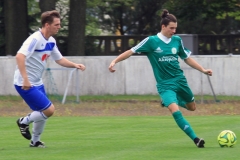 2017-09-15 
Kreisliga 
Hoyerswedaer FC II in grün 
- 
SG Crostwitz II in blau weiß 
5:2
Foto: Werner Müller