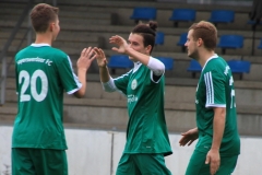 2017-09-15 
Kreisliga 
Hoyerswedaer FC II in grün 
- 
SG Crostwitz II in blau weiß 
5:2
Foto: Werner Müller