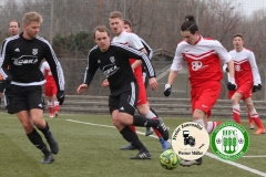 2018-02-10 Hoyerswerdaer FC in rot - SV Grün Weiß Hochkirch 3:0 Foto:Werner Müller